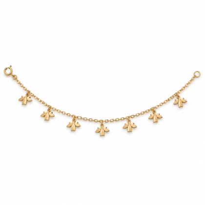 18K Gold Italian Bracelet - Singapore