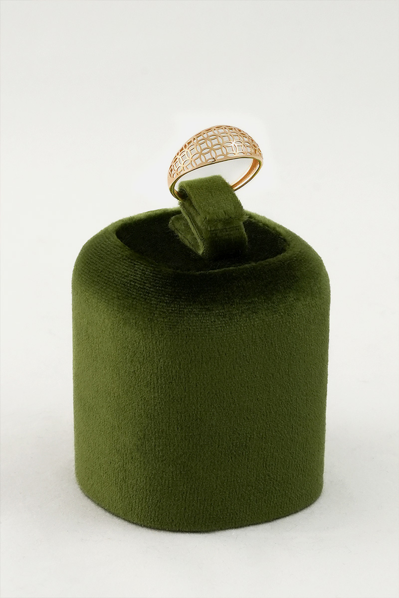 Elegant Lattice 18k Gold Ring