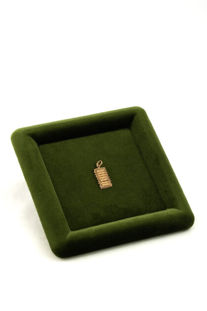 18K Gold Geometric Pendant Charm