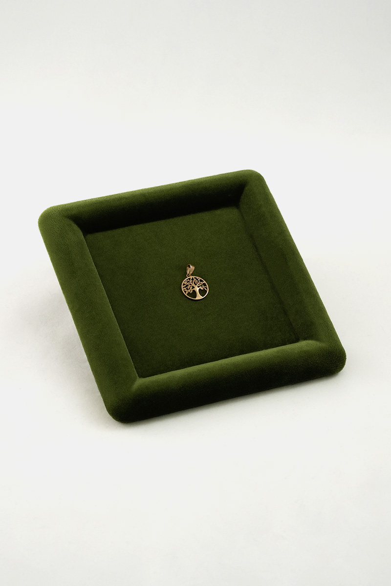 Elegant Tree of Life 18k Gold Pendant