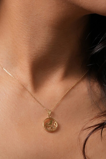 Love Bird 18k Gold Pendant