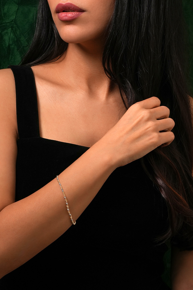 Luxury 18K Tri-Color Gold Bracelet - Image 3
