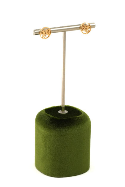18K Gold Tree of Life Stud Earrings