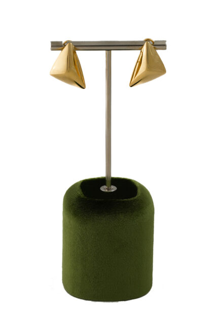 18K Gold Geometric Statement Earrings