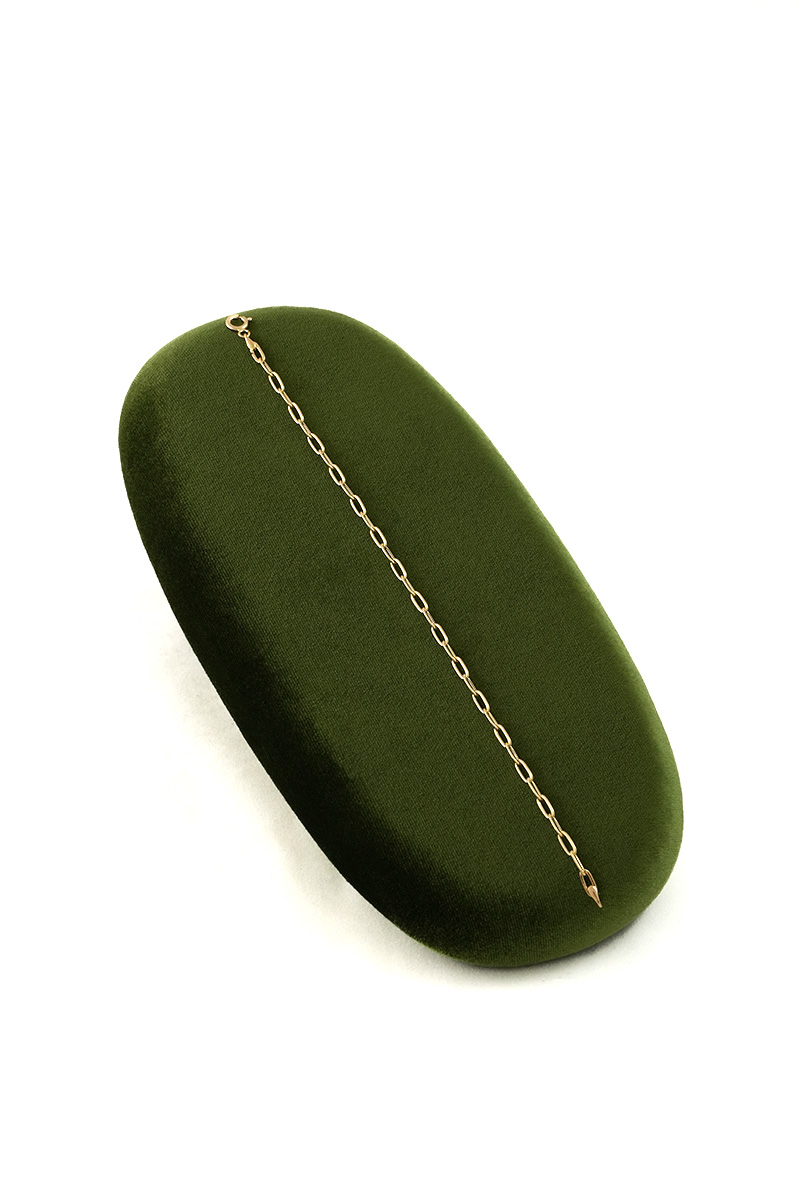 Luxury 18K Gold Paperclip Link Bracelet - Image 3