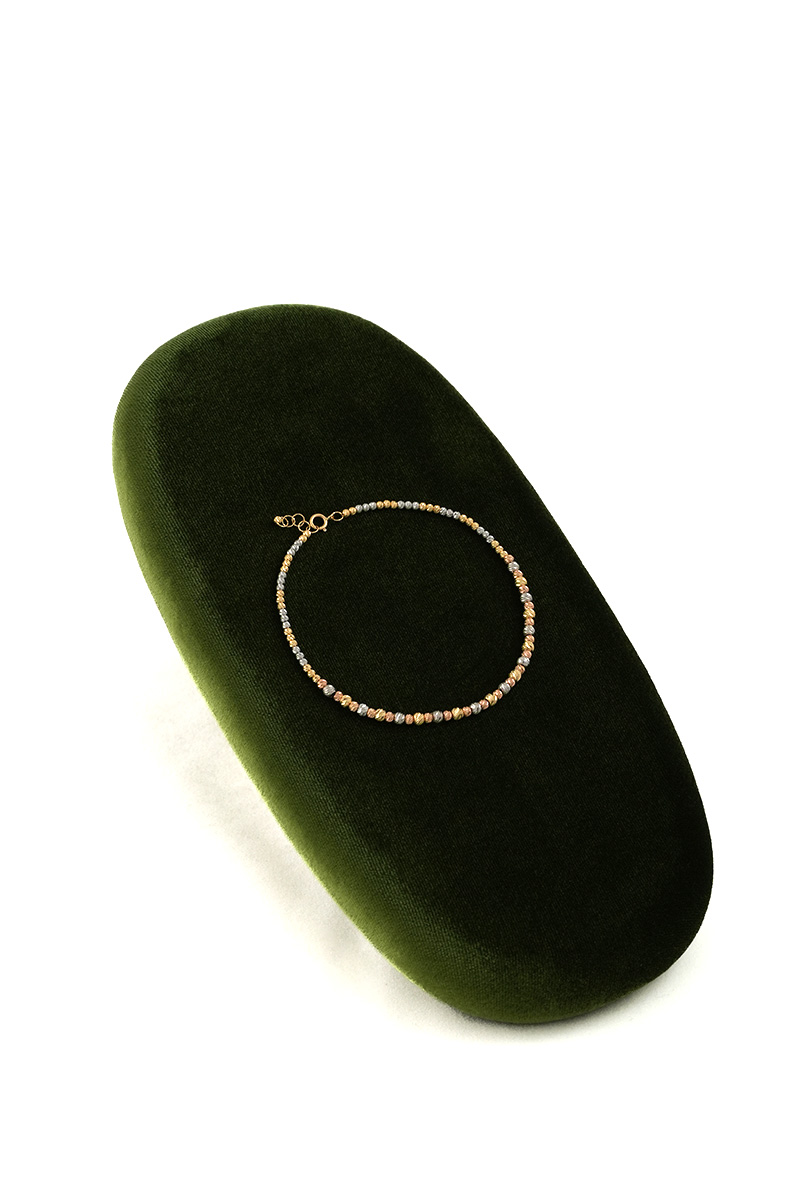 Luxury 18K Tri-Color Gold Bracelet