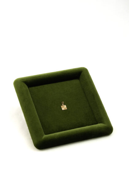 18K Gold Geometric Pendant Charm