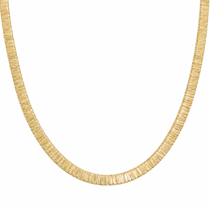 Premium Gold Velvety Finish Luxury Necklace - High Weight
